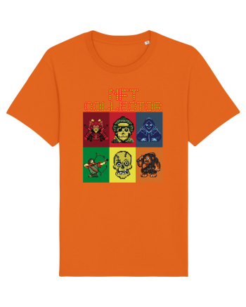 NFT Pixel Art Bright Orange