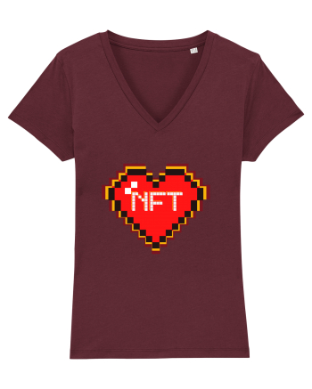 NFT Pixel Art Burgundy