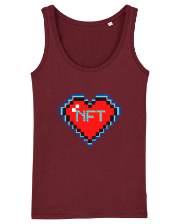 NFT Pixel Art Burgundy