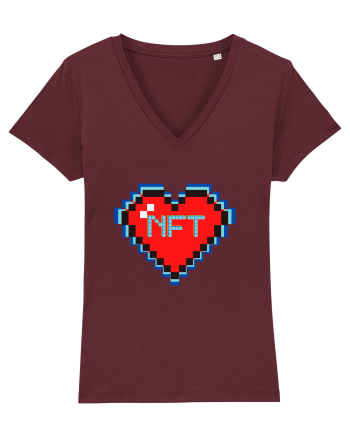 NFT Pixel Art Burgundy