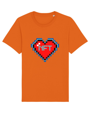 NFT Pixel Art Bright Orange