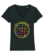 NFT Pixel Art Tricou mânecă scurtă guler V Damă Evoker