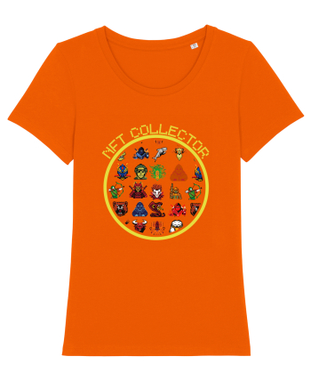 NFT Pixel Art Bright Orange
