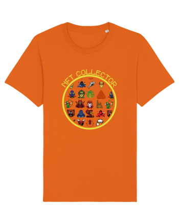 NFT Pixel Art Bright Orange