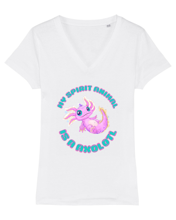Kawaii Axolotl White