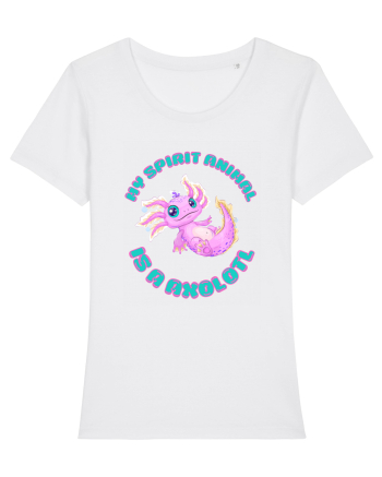 Kawaii Axolotl White