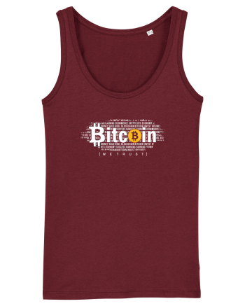 In Bitcoin We Trust Burgundy