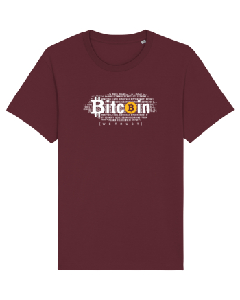 In Bitcoin We Trust Burgundy