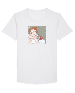 Cupid Tricou mânecă scurtă guler larg Bărbat Skater