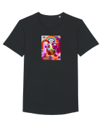 E-Love Tricou mânecă scurtă guler larg Bărbat Skater