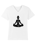 Yoga - starting with by being Tricou mânecă scurtă guler V Bărbat Presenter