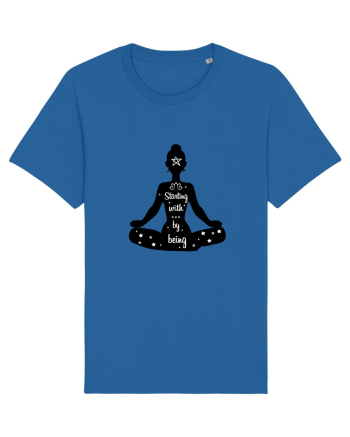 Yoga - starting with by being Royal Blue