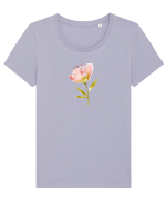 Flower By Dazzle Tricou mânecă scurtă guler larg fitted Damă Expresser
