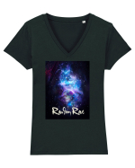 Random Rave 'Universe' Tricou mânecă scurtă guler V Damă Evoker