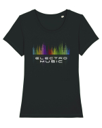 Electo Music Tricou mânecă scurtă guler larg fitted Damă Expresser