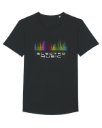 Electo Music Tricou mânecă scurtă guler larg Bărbat Skater