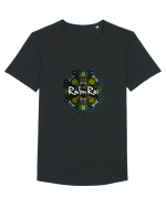 Random Rave 'Colors' Tricou mânecă scurtă guler larg Bărbat Skater
