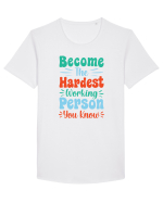 Become The Hardest Working Person You Know Tricou mânecă scurtă guler larg Bărbat Skater
