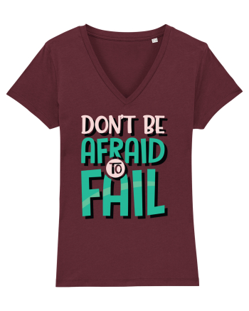 Don't Be Afraid To Fall Burgundy