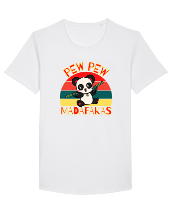 Funny Panda With Guns White