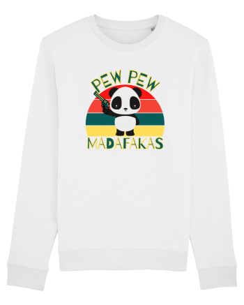 Funny Panda With Guns White