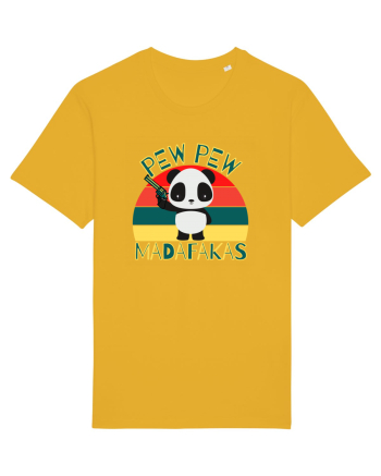 Funny Panda With Guns Spectra Yellow