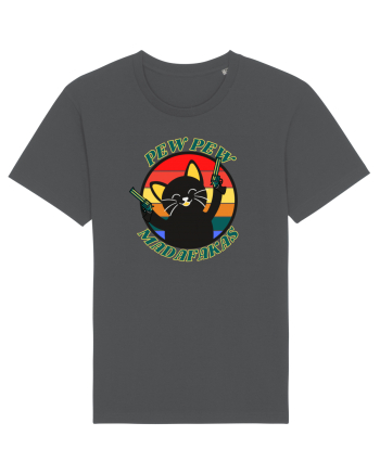 Funny Cat With Guns Anthracite