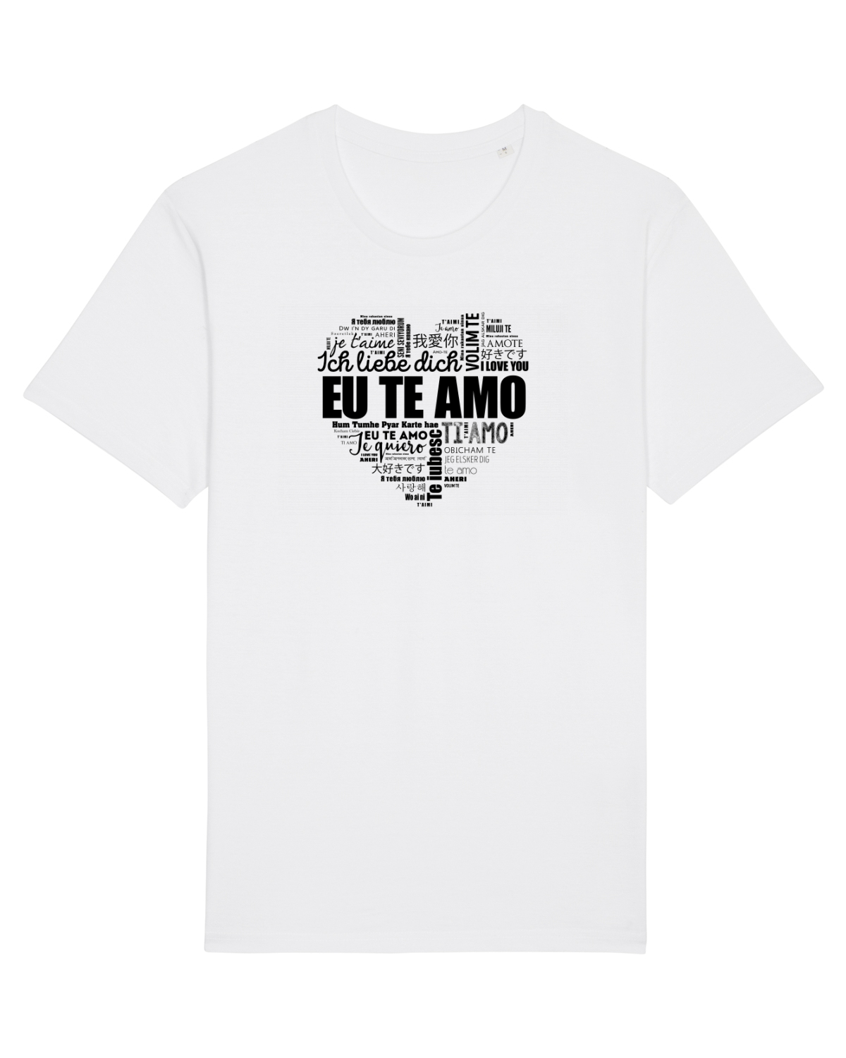 Tricou mânecă scurtă Unisex Rocker White