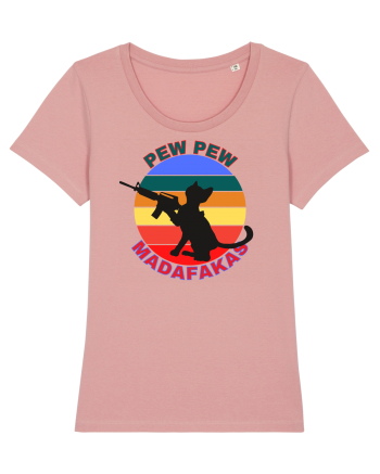 Funny Cat With Guns Canyon Pink