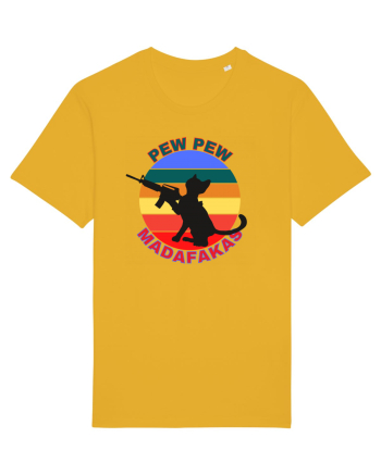 Funny Cat With Guns Spectra Yellow
