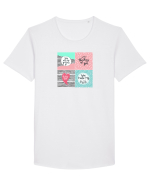 Love Notes Tricou mânecă scurtă guler larg Bărbat Skater