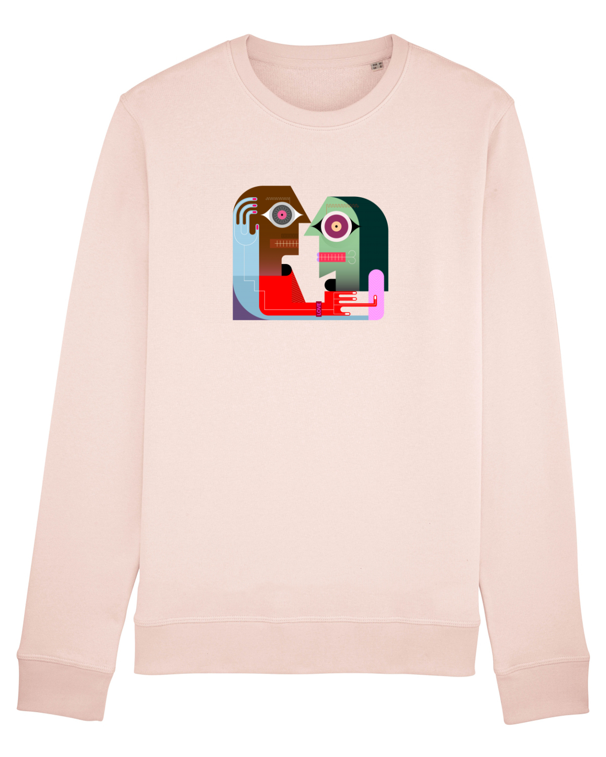 Bluză mânecă lungă Unisex Rise Candy Pink