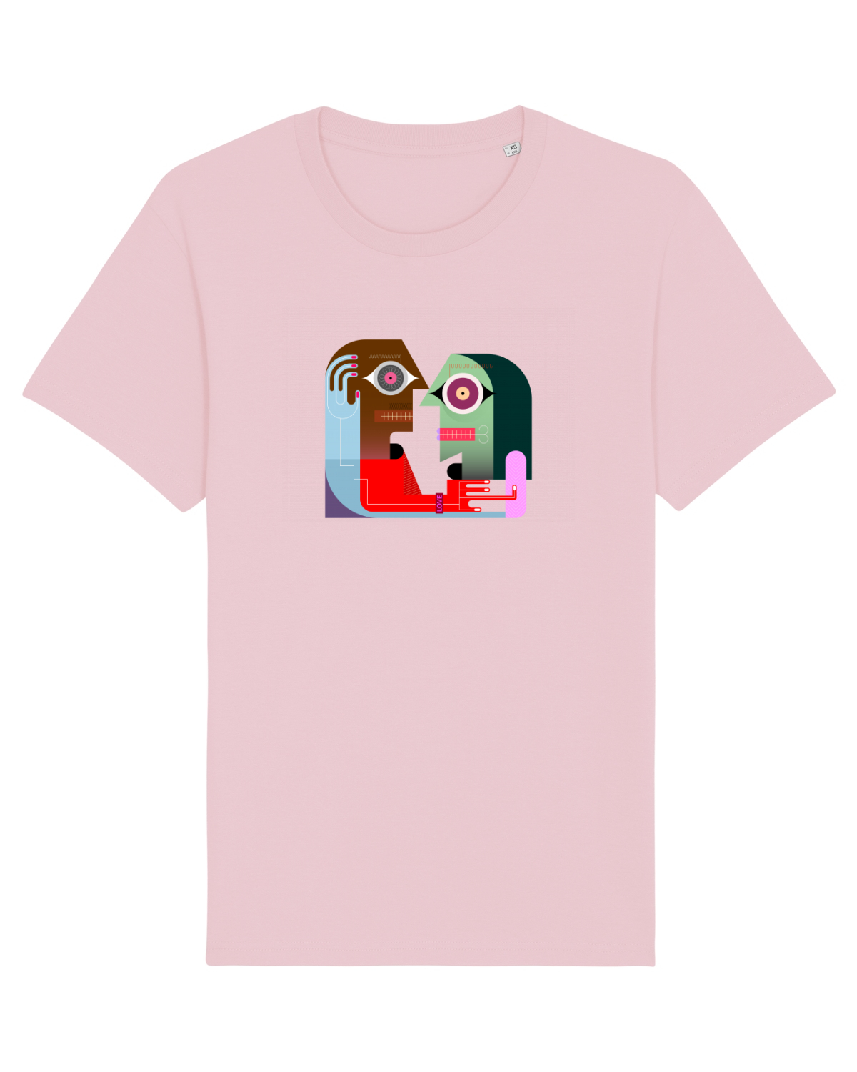 Tricou mânecă scurtă Unisex Rocker Cotton Pink