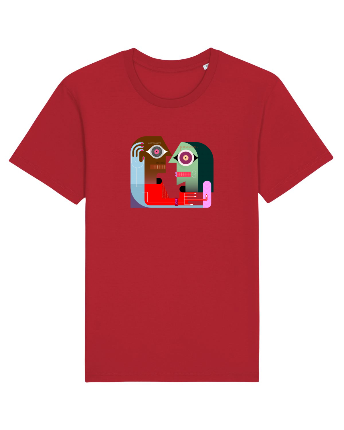 Tricou mânecă scurtă Unisex Rocker Red