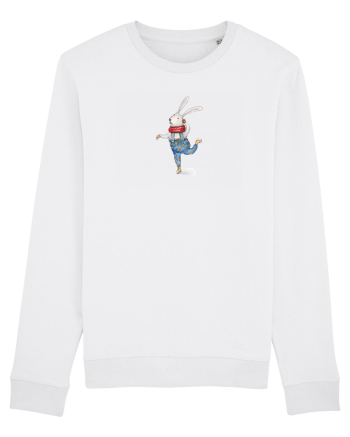 Ice Skating Bunny White