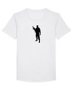Airsoft Player Tricou mânecă scurtă guler larg Bărbat Skater