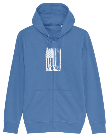 American Snowboarder Bright Blue