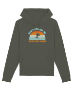 On Winter Don't Follow Me, I Do Stupid Things  Hanorac Unisex Drummer