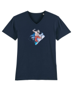 Down Hill Wolfe Tricou mânecă scurtă guler V Bărbat Presenter