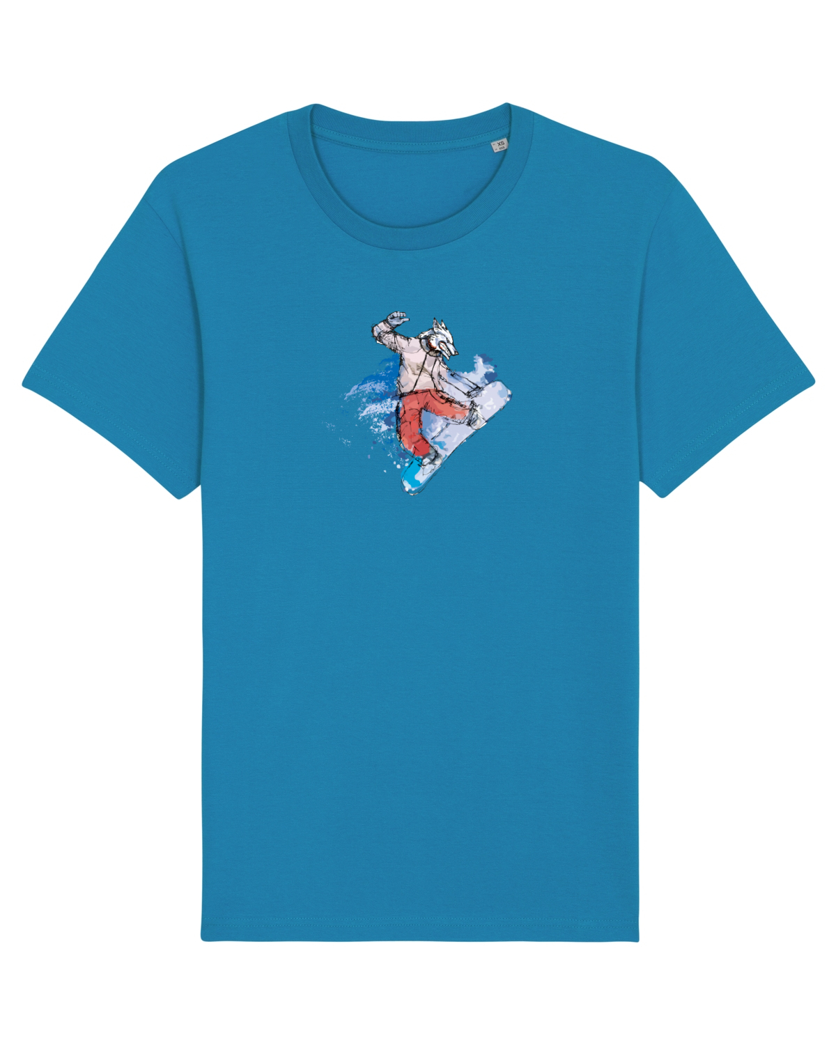 Tricou mânecă scurtă Unisex Rocker Azur