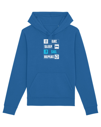 Eat Sleep Ski Repeat Royal Blue