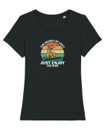Enjoy The Ride Tricou mânecă scurtă guler larg fitted Damă Expresser