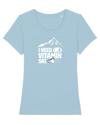 I Need Vitamin Ski Sky Blue