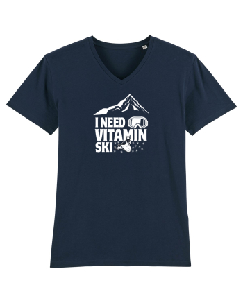 I Need Vitamin Ski French Navy