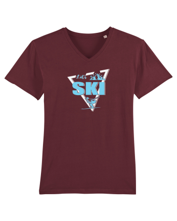 Let's Ski Burgundy