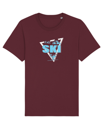 Let's Ski Burgundy