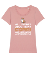 CORGI Tricou mânecă scurtă guler larg fitted Damă Expresser