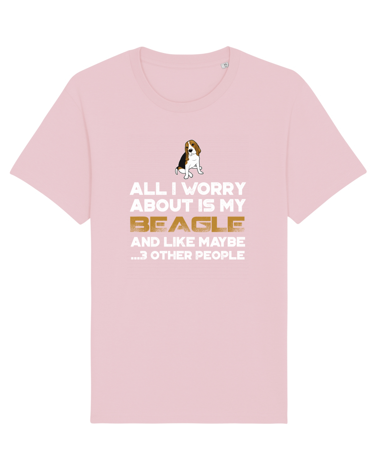 Tricou mânecă scurtă Unisex Rocker Cotton Pink
