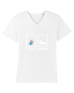 CORGI Tricou mânecă scurtă guler V Bărbat Presenter