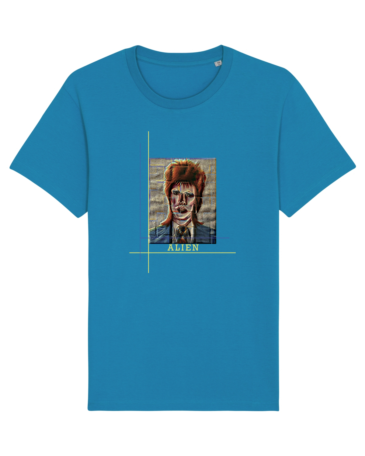 Tricou mânecă scurtă Unisex Rocker Azur